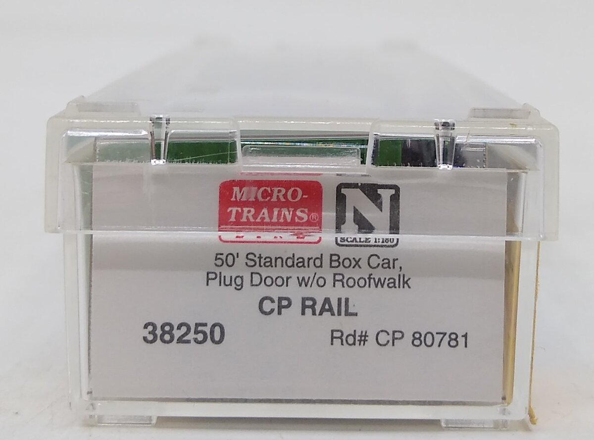 Micro-Trains 03800250 N Scale CP Rail 50' Standard Plug Door Boxcar #80781 LN/Box