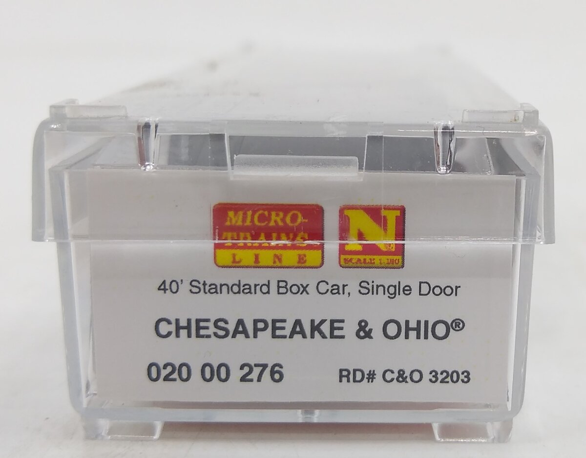 Micro-Trains 02000276 N C&O 40' Standard Sliding Door Boxcar #3203