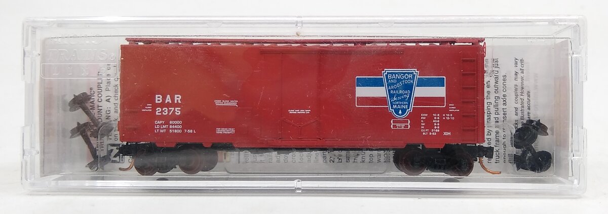 Micro-Trains 02100580 N Bangor & Aroostook 40' Standard Plug Door Boxcar #2375