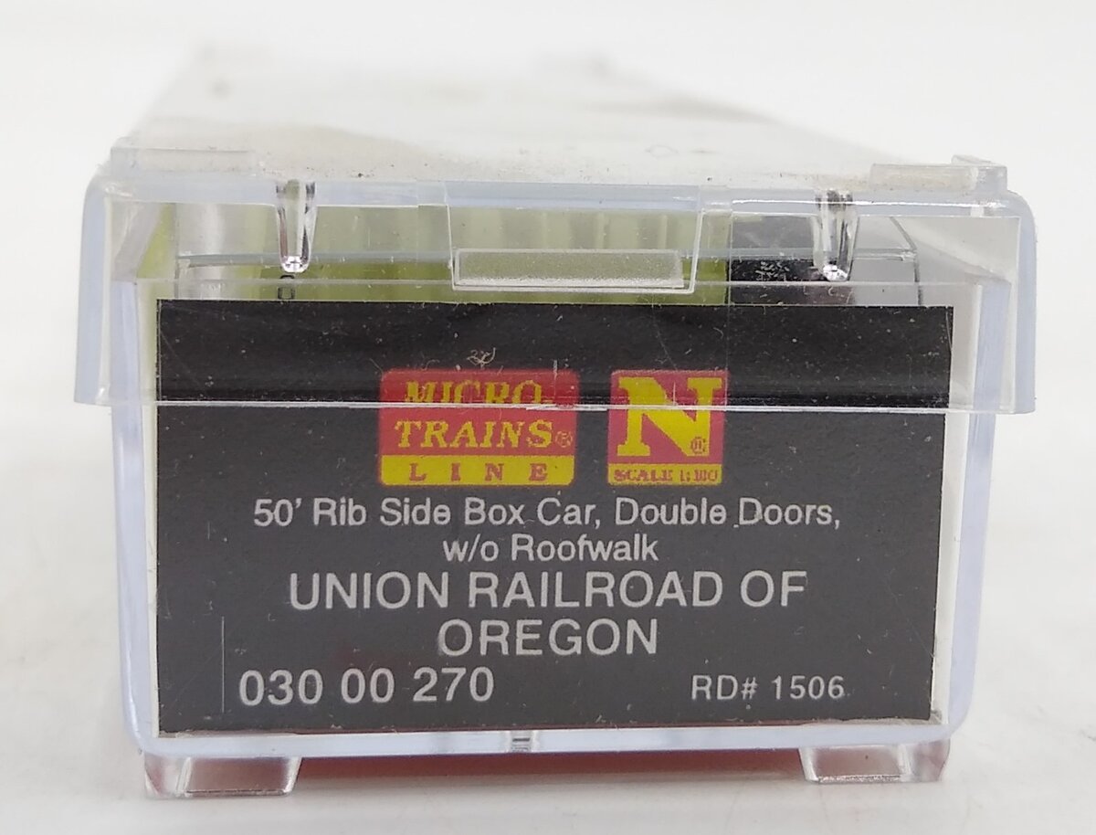 Micro-Trains 03000270 N Union Railroad of Oregon 50' Rib Side Boxcar #1506