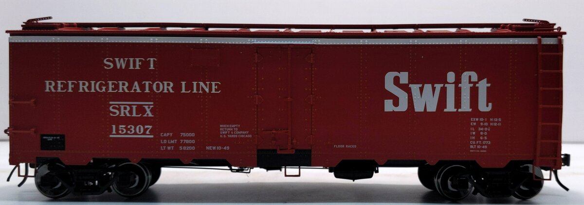 Atlas 9534-1 O Scale Swift 40' Steel Reefer #15307 (2-Rail) LN/Box