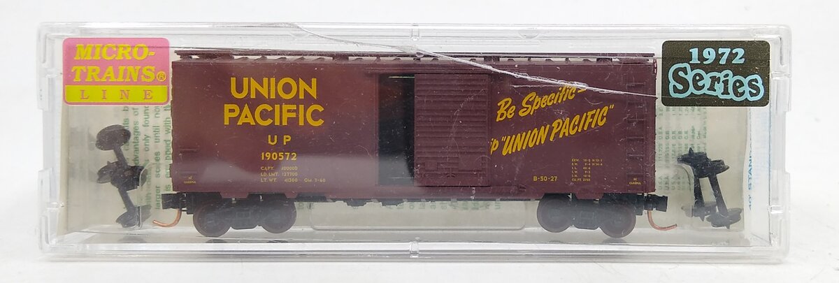 Micro-Trains 02000089 N Union Pacific 1972 Series 40' Standard Boxcar #190572