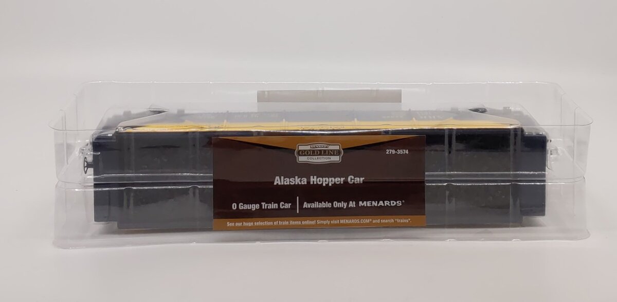 Menards 279-3574 O Gauge Alaska Railroad Coal Hopper Car #42926 NEW