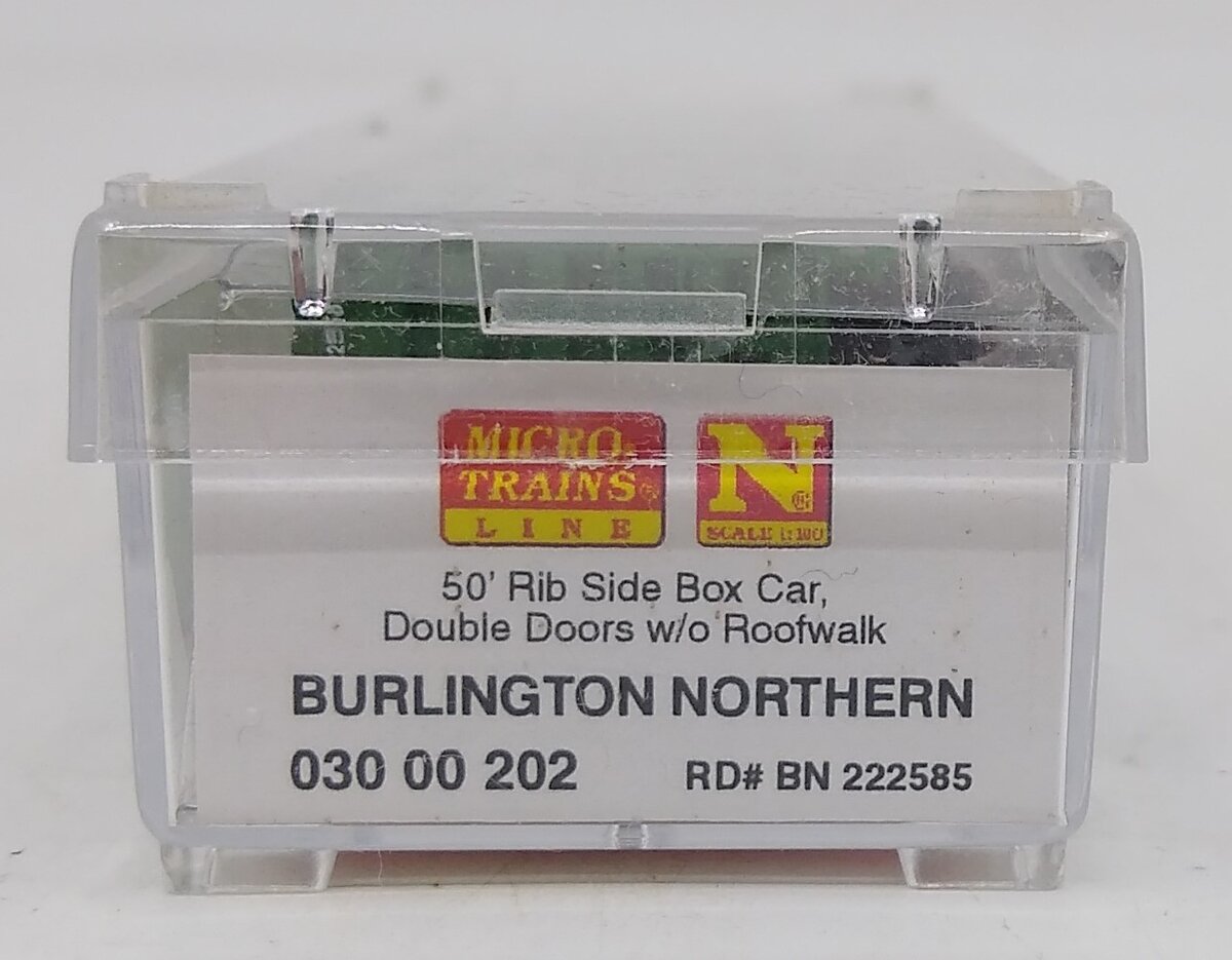Micro-Trains 03000202 N BN 50' Double Door Rib Side Boxcar #222585 EX/Box