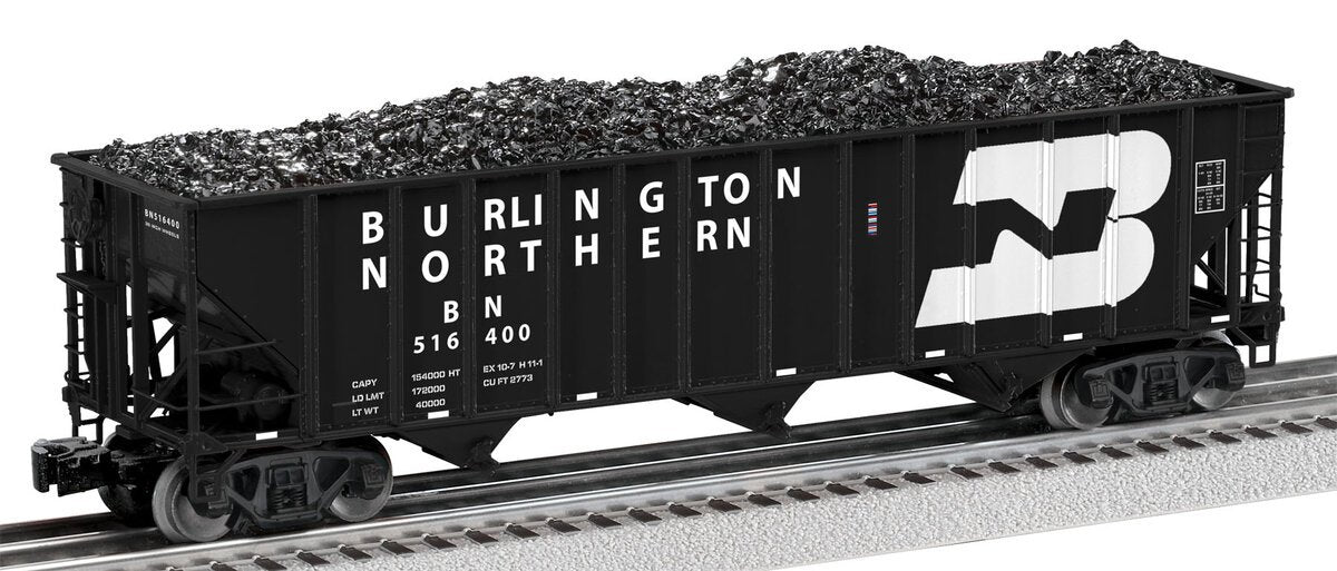Lionel 6-27479 O Burlington Northern 3-Bay Open Hopper #516400