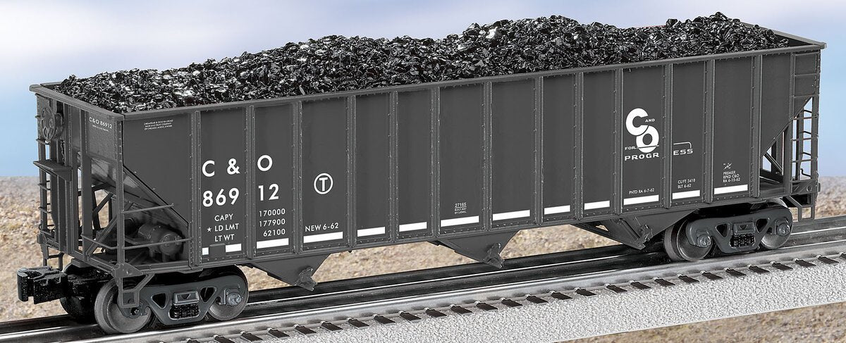 Lionel 6-27165 O C&O 3-Bay Open Hopper #86912