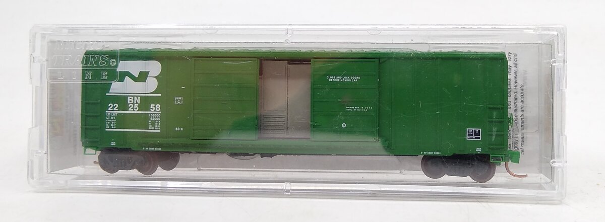 Micro-Trains 03000201 N BN 50' Double Door Rib Side Boxcar #222558 LN/Box