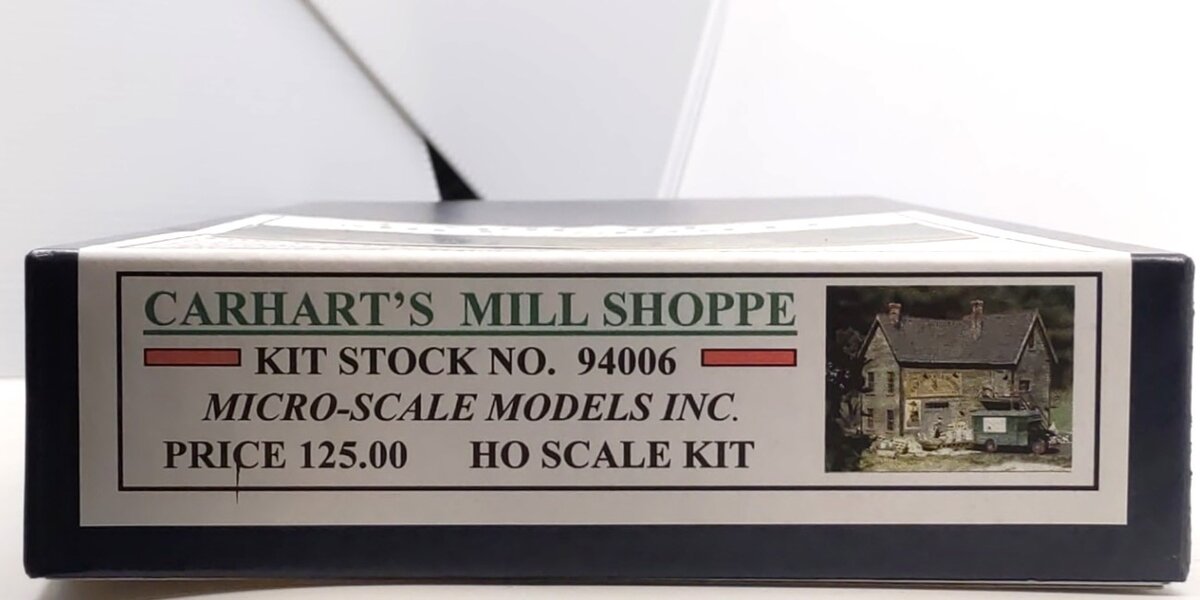 Micro-Scale Models MSW-006 HO Carharts Mill Shoppe Laser-Cut Wooden Kit