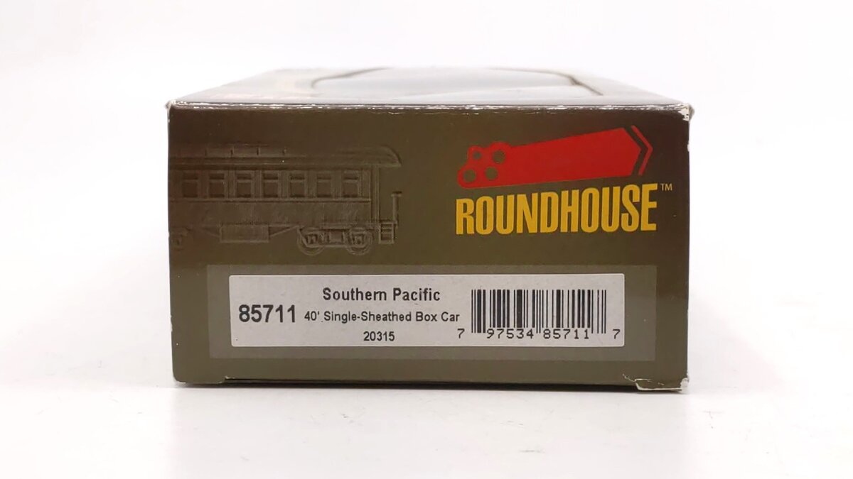 Roundhouse 85711 HO Southern Pacific 40' Outside Braced Box Car #20315 LN/Box