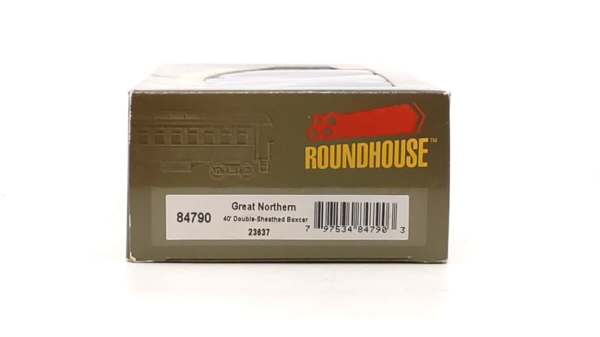 Roundhouse 84790 HO Great Northern 40' Double Sheathed Boxcar #23637 LN/Box