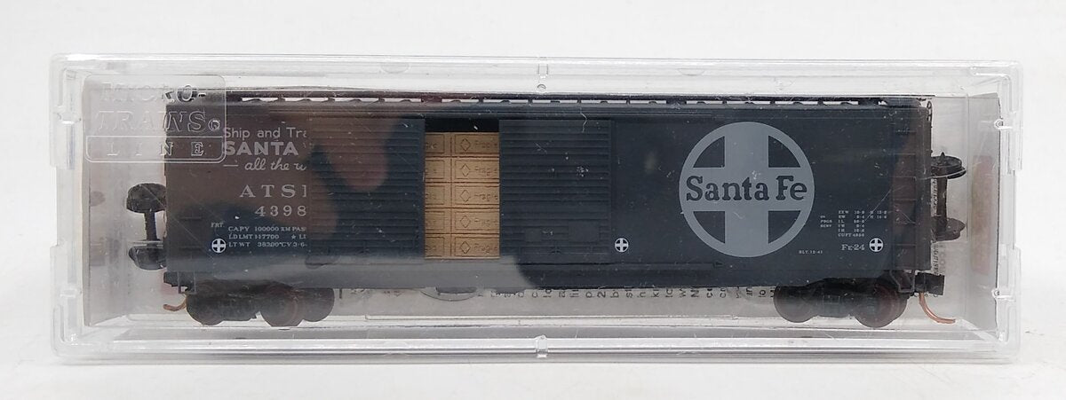 Micro-Trains 03400251 N ATSF 50' Standard Double Door Boxcar #4398