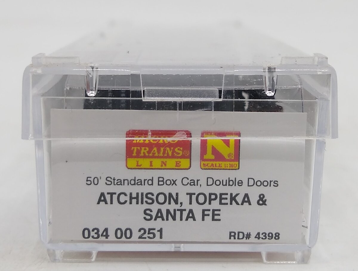 Micro-Trains 03400251 N ATSF 50' Standard Double Door Boxcar #4398