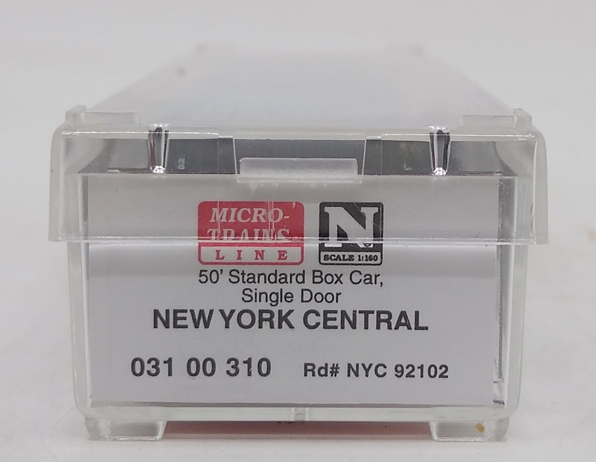 Micro-Trains 03100310 N New York Central 50' Single Sliding Door Boxcar #92102
