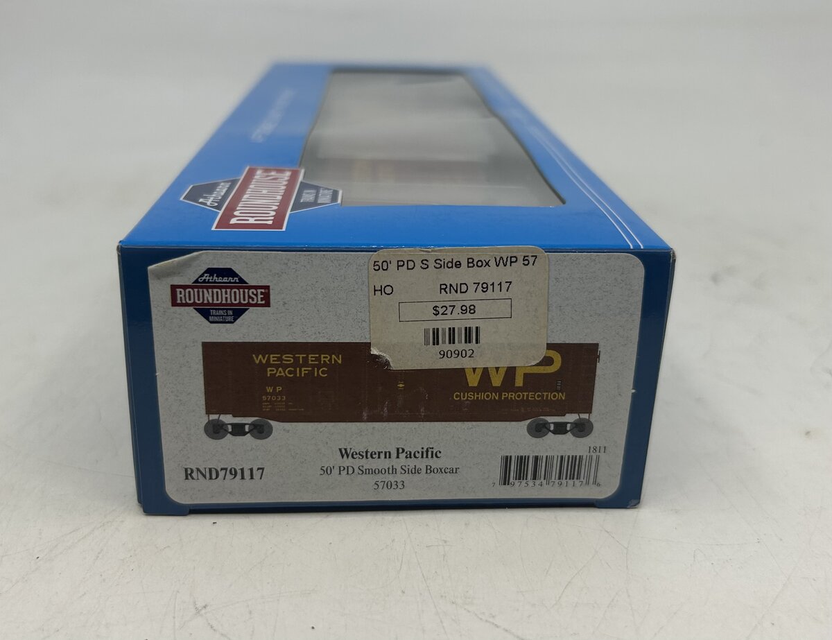 Roundhouse 79117 HO WP 50' Plug Door Smooth Side Box Car #57033