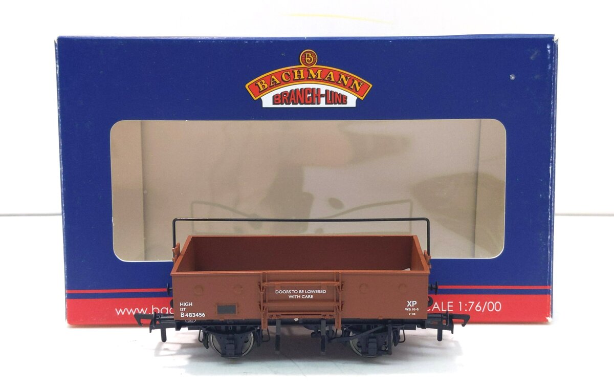 Bachmann 38-450A OO BR 13-Ton Bauxite Open Wagon w/Sheet Rail Highbar #B483456 LN/Box