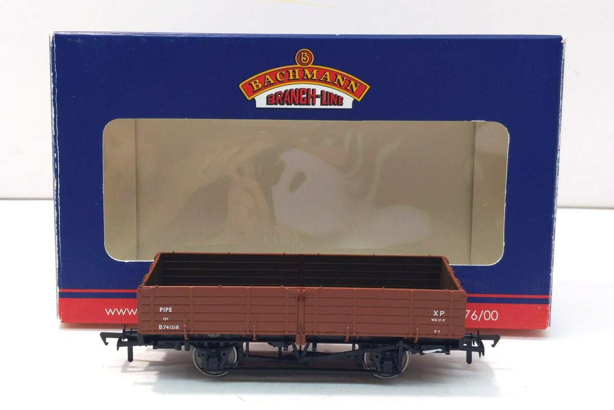 Bachmann 38-700 OO British Rail 12-Ton Bauxite Pipe Wagon #B741318 LN/Box
