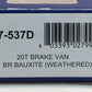Bachmann 37-537D OO BR 20-Ton Weathered Bauxite Brake Van #952830 LN/Box