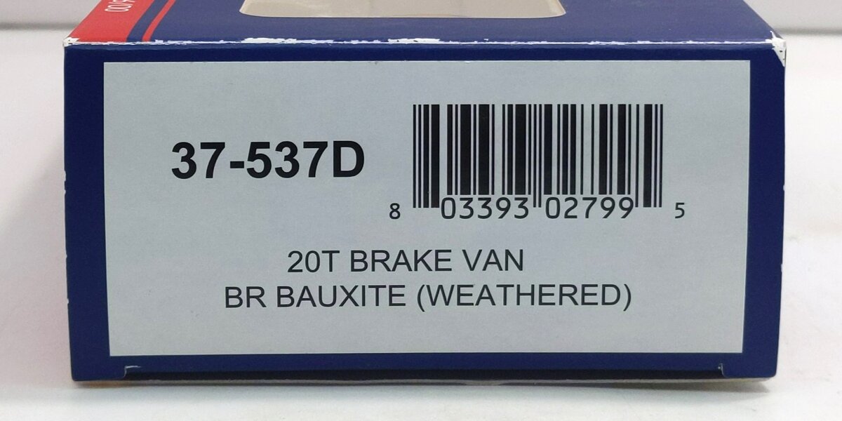 Bachmann 37-537D OO BR 20-Ton Weathered Bauxite Brake Van #952830 LN/Box