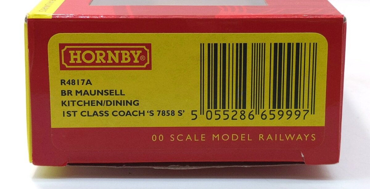 Hornby R4817A OO BR Maunsell 1st Class Kitchen/Dining Passenger Coach #S7858S