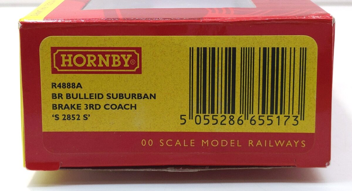 Hornby R4888A OO BR Bulleid Suburban Brake 3rd Class Passenger Coach #S2852S LN/Box