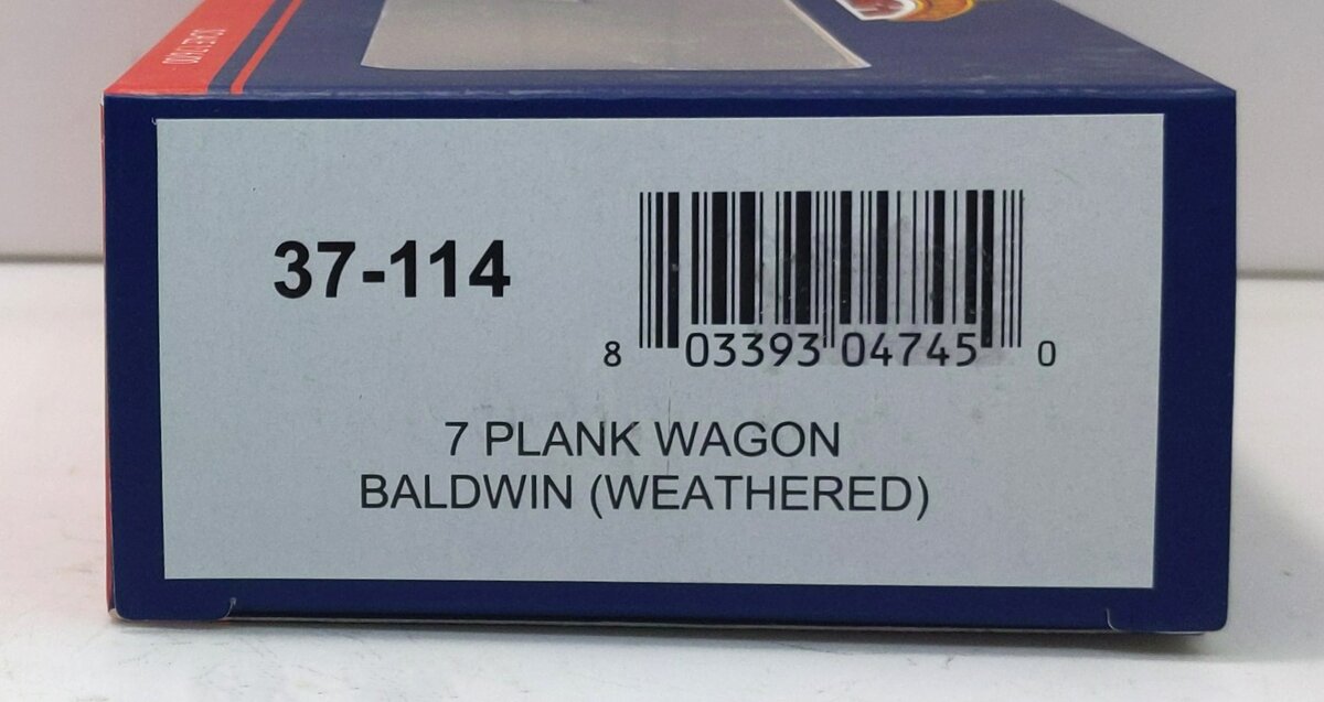 Bachmann 37-114 OO Baldwin Weathered 7 Plank Wagon LN/Box