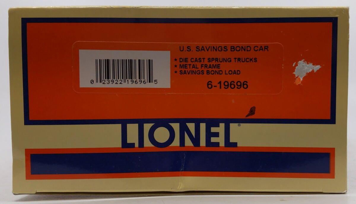 Lionel 6-19696 O Gauge US Savings Bond Car LN/Box