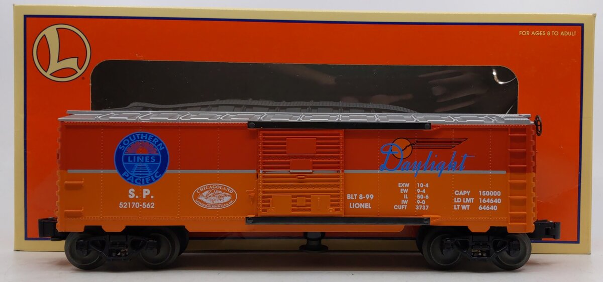 Lionel 6-52170 O Gauge Southern Pacific Daylight Chicagoland Operating Boxcar NIB