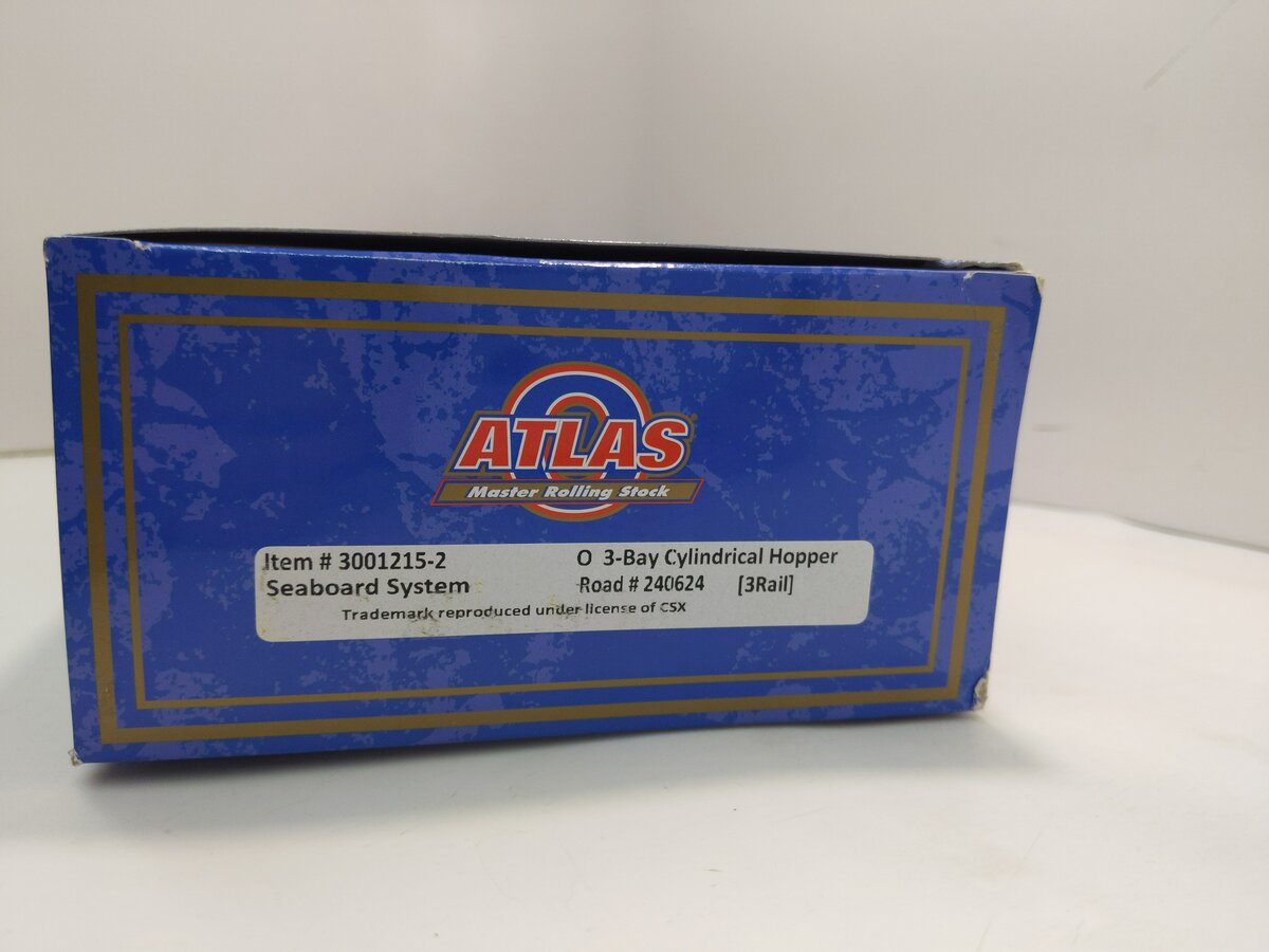 Atlas 20004371 HO Seaboard System 3-Bay Cylindrical Hopper #240624