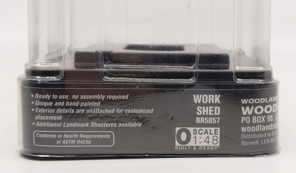 Woodland Scenics BR5857 O Scale Built-&-Ready Work Shed Building LN/Box