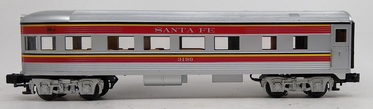MTH 30-6103-3 O Gauge Santa Fe Streamlined Observation Car #3199 EX/Box