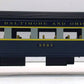 MTH 30-6116 O-27 Baltimore & Ohio Streamlined Coach Car #3568 LN/Box