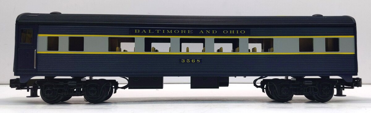 MTH 30-6116 O-27 Baltimore & Ohio Streamlined Coach Car #3568 LN/Box