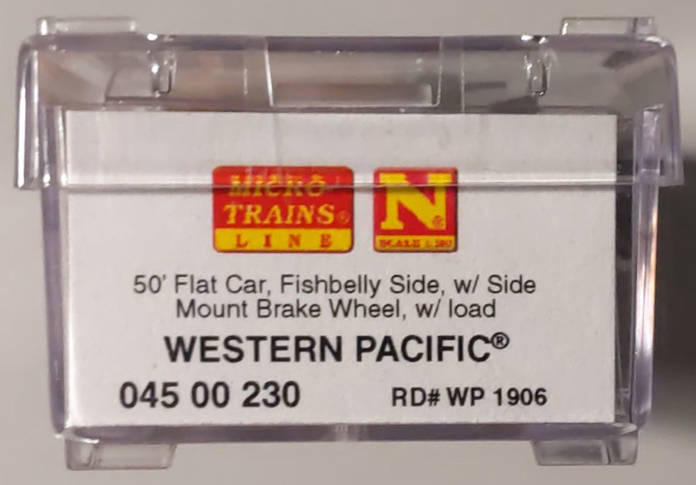 Micro-Trains 04500230 N Western Pacific 50' Fishbelly Side Flatcar #1906