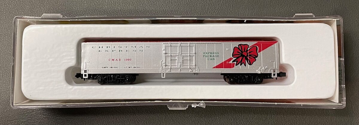 Con-Cor 0001-008712 N Scale Christmas Express Box Car # 1990 LN/Box