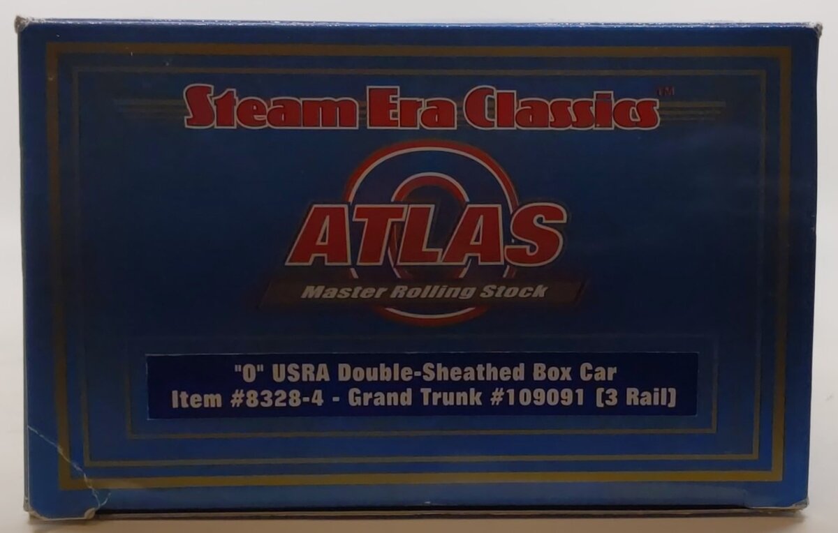 Atlas 8328 O Gauge Grand Trunk USRA Double Sheathed Boxcar #109091 (3-Rail)