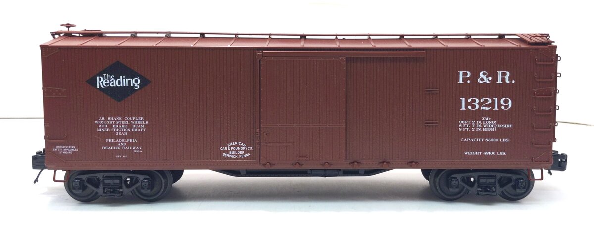 MTH 20-99326 O Philadelphia & Reading 40’ USRA Double Sheathed Boxcar #13219