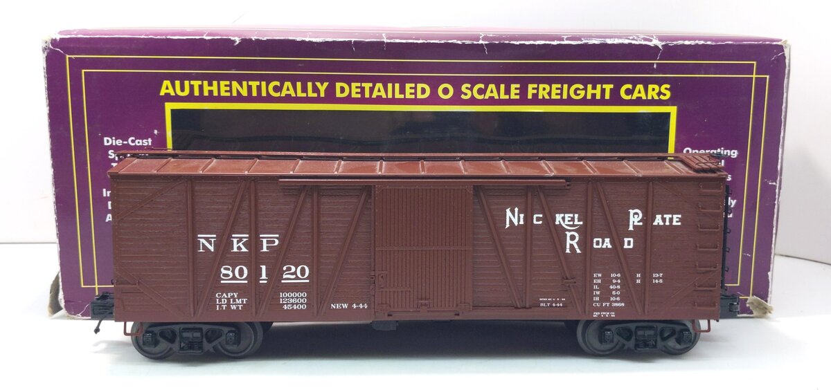 MTH 20-93536 O Nickel Plate Road 40' USRA Single Sheathed Box Car #80120