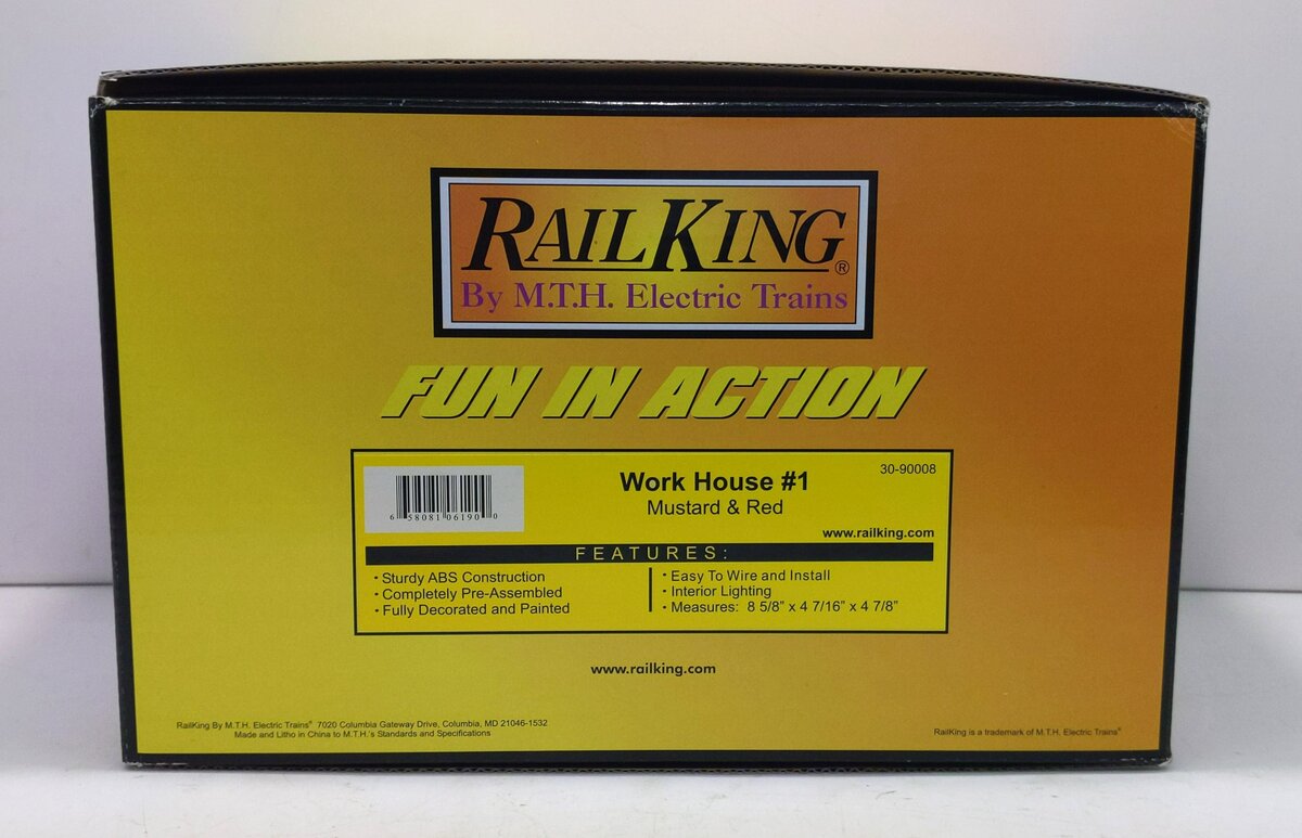 MTH 30-90008 O Gauge Mustard & Red Work House #1