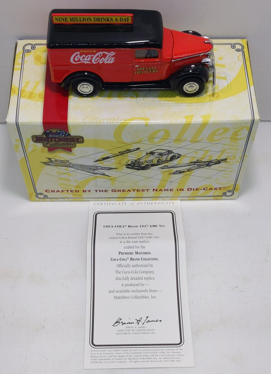 Matchbox YPC02-M 1:43 Scale Coca-Cola 1937 GMC Van