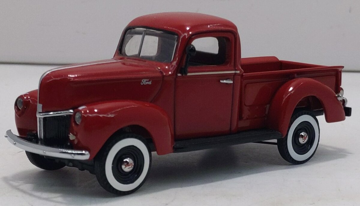 Matchbox YTC03-M 1:43 Red 1940 Ford Pickup W/Certificate Of Authenticity LN/Box