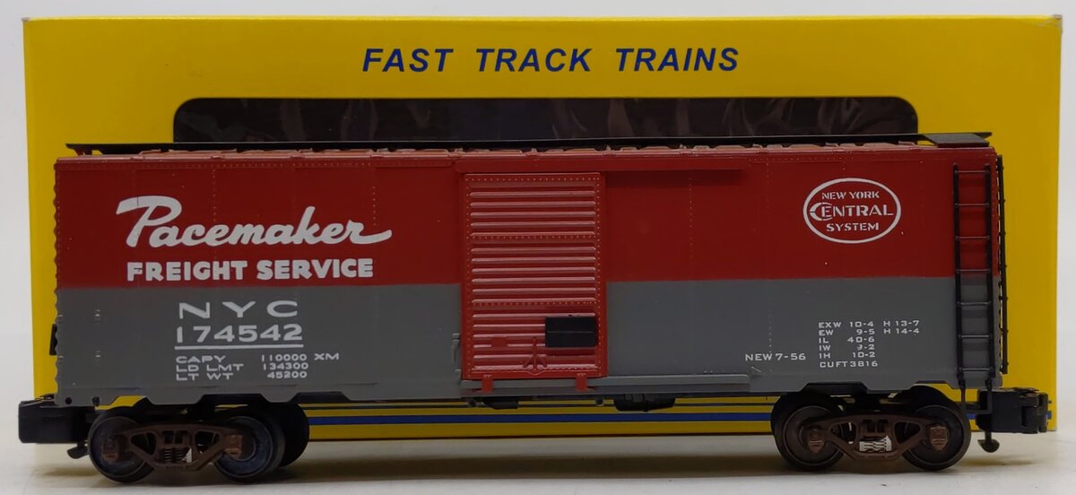 American Models 1121 S Gauge NYC Pacemaker 40' Boxcar #174542 EX/Box