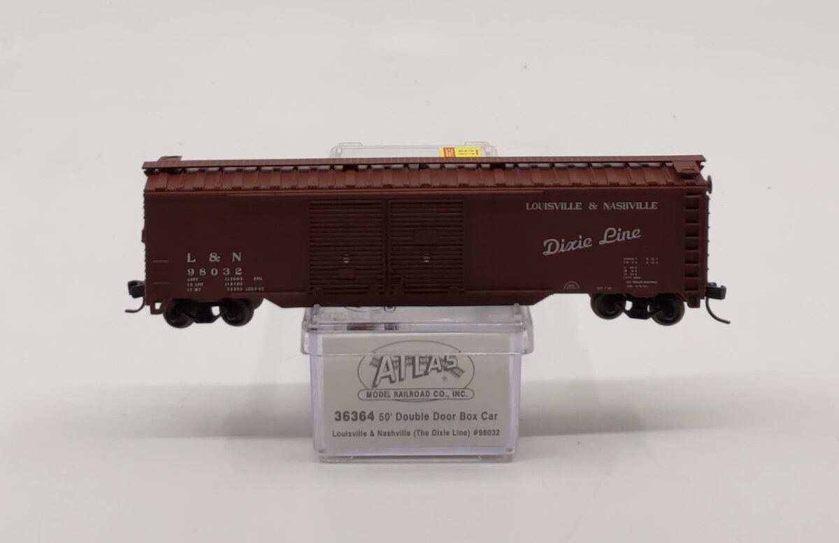Atlas 36364 N Scale L&N'DixieLine'50' Double Door Boxcar #4