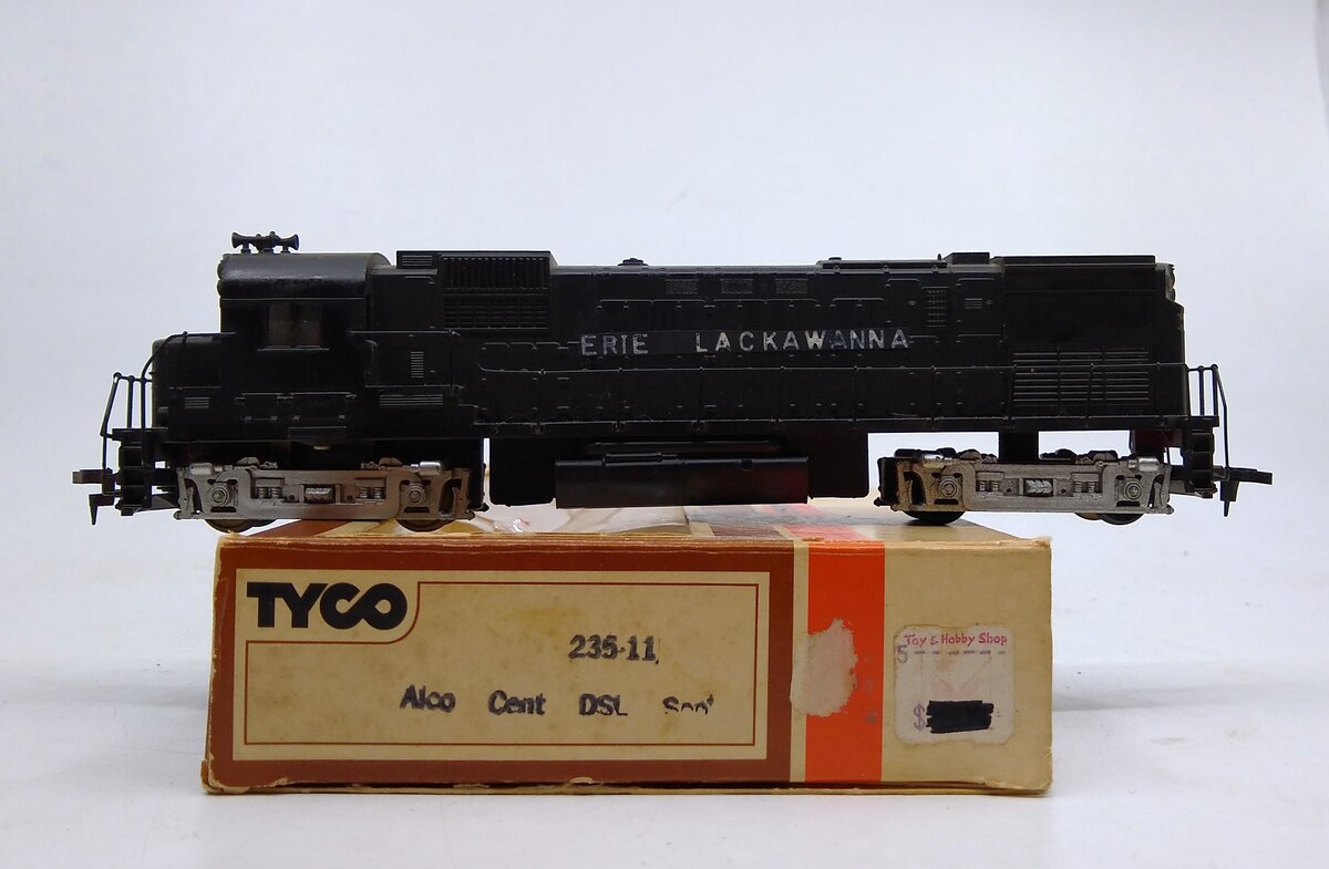 Tyco 235-11 HO Erie Lackawanna Alco Cent Diesel #4301 (Custom) EX/Box