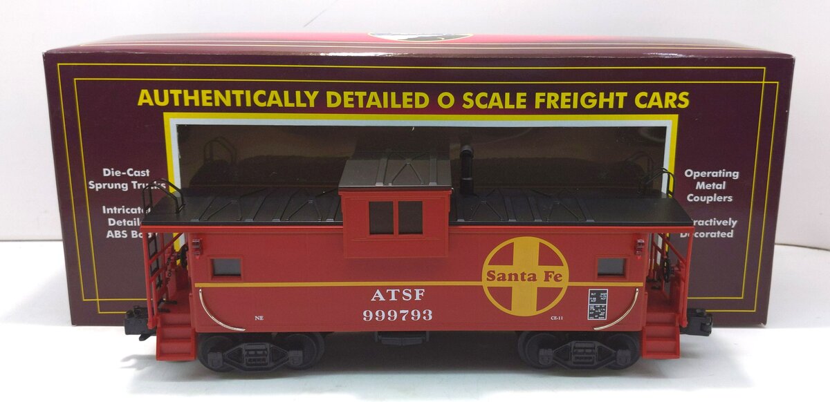 MTH 20-9105 O Gauge Santa Fe Extended Vision Caboose #999793 LN/Box