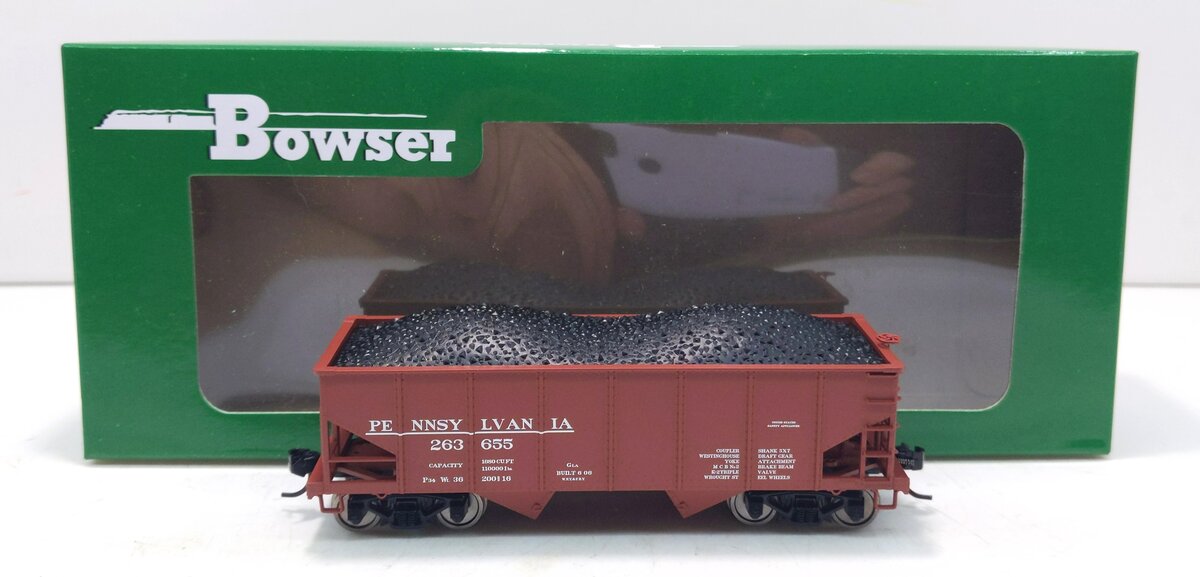 Bowser 42640 HO Pennsylvania GLa 2-Bay Hopper Car #263655