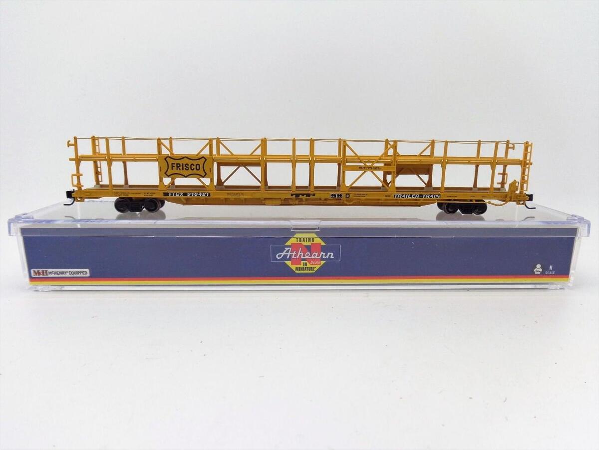 Athearn 14384 N Frisco F89-F Bi-Level Auto Rack #910421