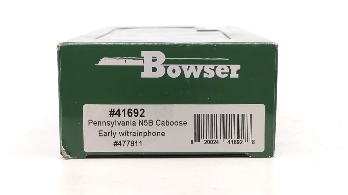 Bowser 41692 HO Pennsylvania Railroad N-5c Caboose #477811 LN/Box