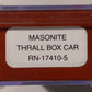 Red Caboose 17410-5 N Scale Masonite Thrall Boxcar #2004 LN/Box