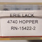 Red Caboose RN-15422-2 N Scale Erie Lackawanna 4740 3-Bay Hopper #20174 LN/Box