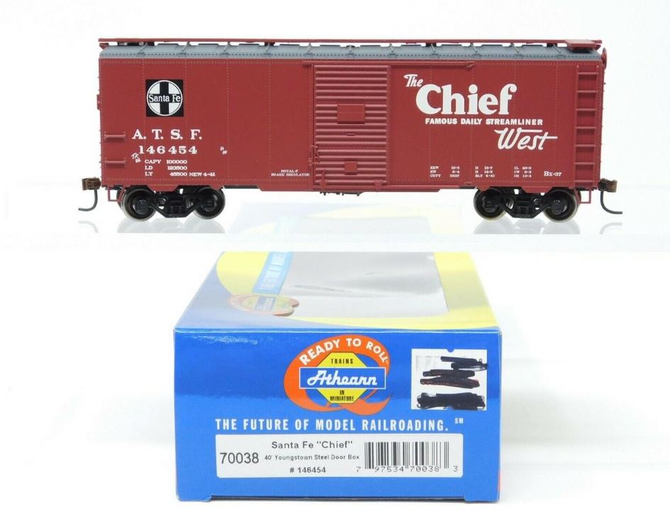 Athearn 70038 HO Scale Santa Fe Chief RTR 40' YSD Box #146454